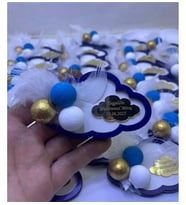 Yeni Doğan tüylü BULUT Magnet Nikah Şekeri - Nişan Şekeri - Söz Şekeri - Düğün Magnet - Nişan Magnet - Söz Magnet - 20 adet