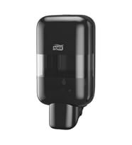Tork Mini Sıvı Sabun, Köpük Sabun ve Dezenfektan Dispenseri Siyah S5 Manuel Duvar Tipi (565208)