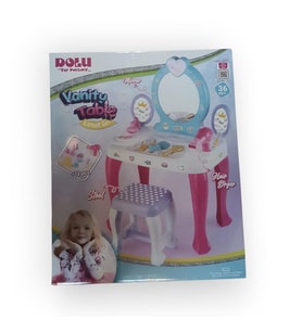 DOLU VANİTY TABLE & STOOL SET ÇOCUK MAKYAJ MASASI