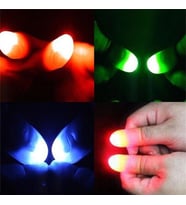 Led Işıklı Renkli Sihirli Parmak Şaka