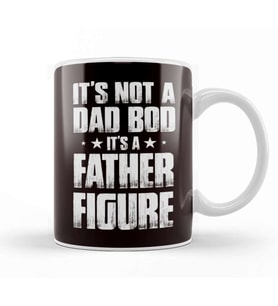 Dad Bod Figure Father Papa Daddy Poppa Stepdad Father´s Day Kupa Bardak Porselen
