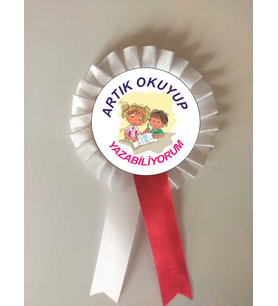 ARTIK OKUYURUM YAZIYORUM SATEN KOKART ROZET 10 ADET