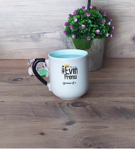 Evin Prensi Kupa Bardak Sihirli Oval Fotoğraflı Çocuk Hediyeleri