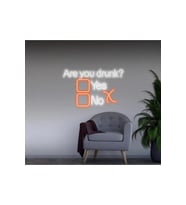 Are you drunk? Yazılı ve Şekilli Neon Tabela