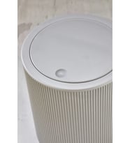 6,5 Lt Yuvarlak Çizgi Model Banyo Mutfak Çöp Kovası Gri