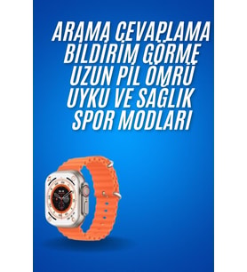 Akıllı Saat 49 Mm Çift Kordonlu Arama Cevaplama Bluetooth Bağlantılı - Lisinya
