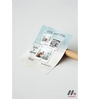 Kişiye Özel Mr and Mrs Polaroid Düğün Posteri, Çerçevesiz Yüksek Kalite Duvar Afişi