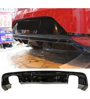 Seat Leon Mk3 FR Difüzör Difizör Plastik Parlak Siyah Sağ Sol Çift 2012-2016 Arka-bodykit-ek-karlık