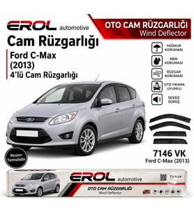 Ford C-Max (2013) 4'lü Mugen Cam Rüzgarlığı