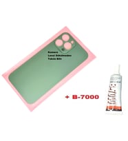 iPhone 13 PRO MAX Arka Pil Batarya Kapağı (CAM+B-7000) YEŞİL