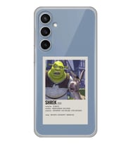 Samsung Galaxy S23 FE Uyumlu Shrek Minimalsit Poster Desenli Şeffaf Telefon Kılıfı