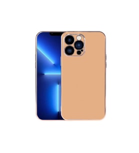 Apple iPhone 13 Pro Uyumlu Kılıf Zore Viyana Kapak (Gold)