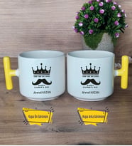 You Are My King Kupa Bardak T Sarı Kulplu Babaya Doğum Günü Babalar Günü Hediyesi