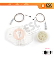 Renault Dacia Logan MK1 LS FS KS US 2004-2012 8200901099 İçin Elektrikli Ön Sol Cam Kriko Tamir Seti