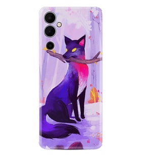 Tecno Pova Neo 2 Kılıf Silikon Desen Özel Seri Mor Kurt 1614