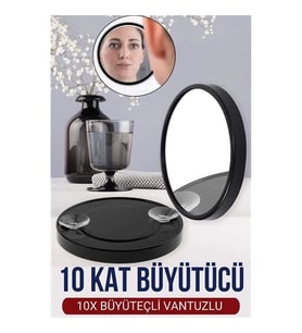 Modacar 9 Cm 10x Büyüteçli Makyaj Aynası