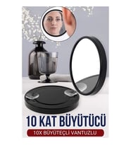 Modacar 9 Cm 10x Büyüteçli Makyaj Aynası