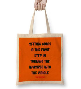 Motivational Quotes Sayings Words Gifts - Entrepreneurs İnspiration Success Work Typography Gifts Bez Çanta Uzun Saplı