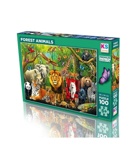 31504 Forest Animals 100 Parça Puzzle