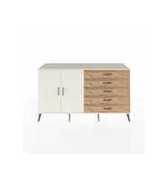 Kronos Konsol 4 Raflı 5 Çekmeceli 2 Kapaklı 176x59x99 Aytaşı-Aytaşı/Çam