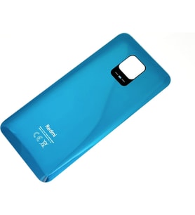 Redmi Note 9s Note 9 Pro Arka Kapak Batarya Kapağı (Cam) Mavi