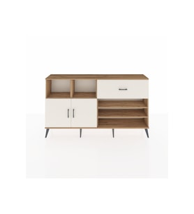 Arges Konsol 6 Raflı Tek Çekmeceli 2 Kapaklı 176x30x99 Çam-Aytaşı