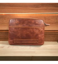 Awe Deri 16 inç Tablet Pc Çantası TN2 Kahve