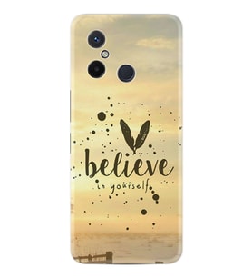 Xiaomi Redmi 12C Kılıf Resimli Desenli Baskılı Silikon Belive in Yourself 1316