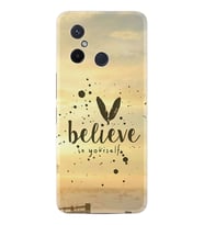 Xiaomi Redmi 12C Kılıf Resimli Desenli Baskılı Silikon Belive in Yourself 1316