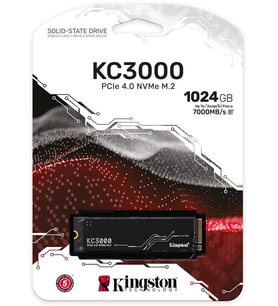 1TB KINGSTON KC3000 M.2 NVMe PCIe 4.0 SKC3000S/1024G 7000/6000MB/s