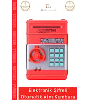 #Kumbara Abs Plastik Pilli Otomatik Kağıt Bozuk Para Kasa Tipi Elektronik Şifreli Atm Kumbara