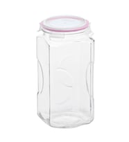 Şeffaf Kare Cam Kavanoz, 2000 ml, Sağlıklı ve Şık Saklama Çözümü