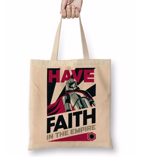 Star Wars Have Faith İn The Empire Bez Çanta Uzun Saplı