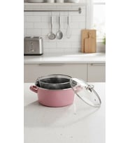 Pembe Lüks 26 cm Kızartma Tenceresi – 4,5 Lt – Yüksek Performanslı Yapışmaz