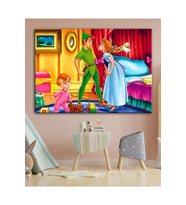 Dijital Baskı HD Kanvas Tablo Peter Pan Çocuk Odası Tablosu Çocuk Odası Dekor