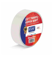 KRAF ÇİFT TARAFLI KÖPÜK BANT 19MMX5M 5019G