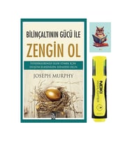 Bilinçaltının Gücü ile Zengin Ol - Joseph Murphy - Sarı Fosforlu Kalem - Not Defteri Seti