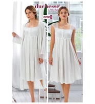 Duchesse 2200  Hamile Lohusa Gecelik Sabahlık Takım (Ekru)