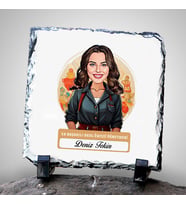 Kişiye Özel Hediye Karikatürlü En İyi Kadın Okul Öncesi Öğretmeni Dekoratif Taş