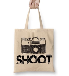 Fotoğraf Shoot Zero067 Bez Çanta Uzun Saplı