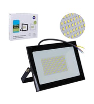 Powermaster PM-22572 100 Watt - 220 Volt 6500K IP66 150* Işık Açısı Siyah Slim Kasa Beyaz Led Projektör