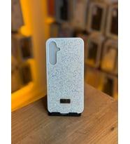 Samsung S23 FE Uyumlu Taş Desenli Silikon Yumuşak Kılıf (Beyaz)