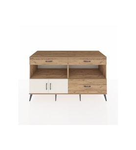 Kronos Konsol 2 Raflı 3 Çekmeceli 2 Kapaklı 176x59x99 Çam-Aytaşı/Çam