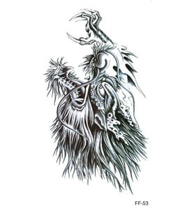 FF-053 ORTA BOY EJDERHA DESEN GEÇİCİ DÖVME-TATTO