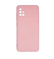Coverzone Samsung Galaxy A51 ?le Uyumlu K?l?f Z-Mara Lansman Vieri Tam Koruma Arka Kapak Kamera Koruma �?k?nt?l? P�r�zs�z Y�zey Pembe