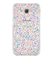Samsung Galaxy J7  Kamera Korumalı Kapak Hello Kitty Tasarımlı  Şeffaf  Kılıf
