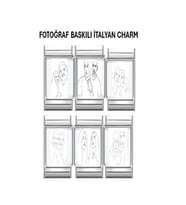 İTALYAN ÇELİK CHARM BİLEKLİK CHARMI SADECE 1 ADET CHARMDIR (Çok Renkli)