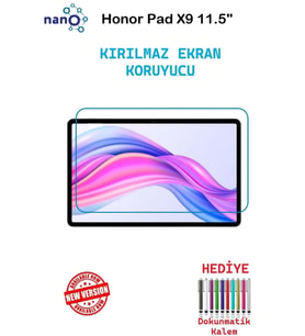 Honor Pad X9 11.5" Tablet İçin Tam Uyumlu Ekran Koruyucu Cam Nano HD Esnek Kırılmaz