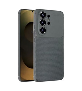 Coverzone Samsung Galaxy S26 Ultra ile Uyumlu Silikon K?l?f TPU Negro Silikon Ultra Slim Fit K?l?f Galaxy S26 Ultra ?le Uyumlu Karbon Delux K?l?f (Gri)