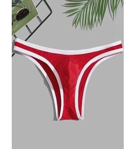 Erkek Biyeli Kırmızı Brazillian Slip